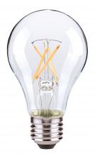 Satco Products Inc. S29879 - 8 Watt A19 LED Filament; Clear; Medium base; 2700K; 800 Lumens; 120 Volt