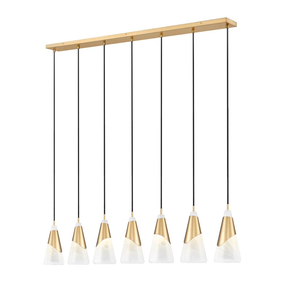 7 Light Linear Chandelier