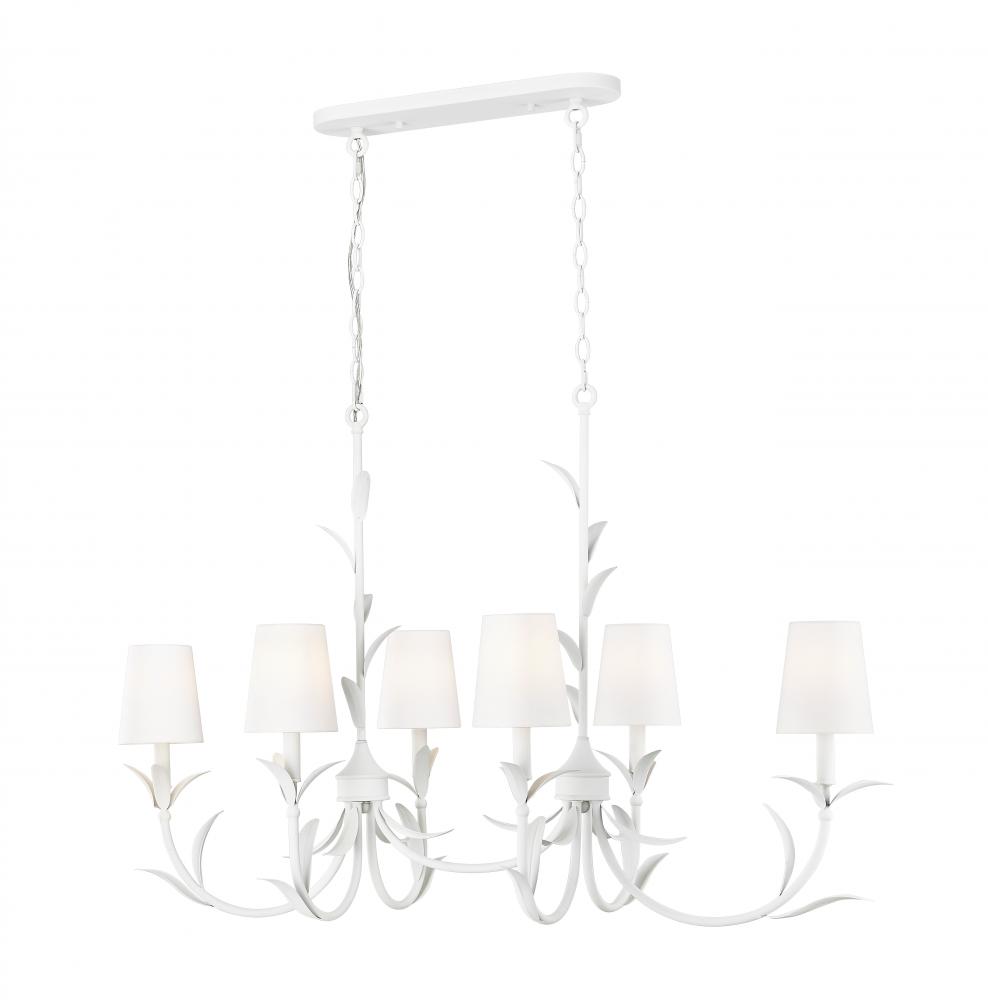6 Light Linear Chandelier