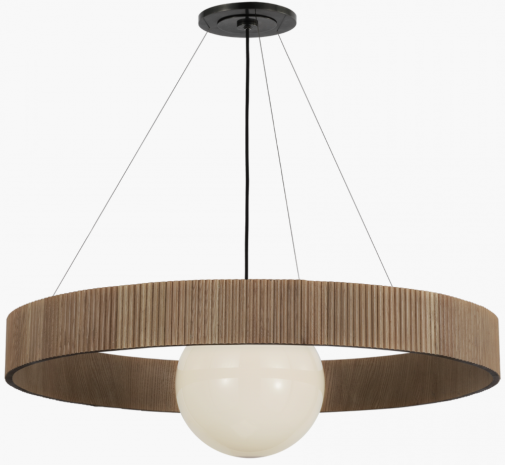 Arena 42" Ring and Globe Chandelier
