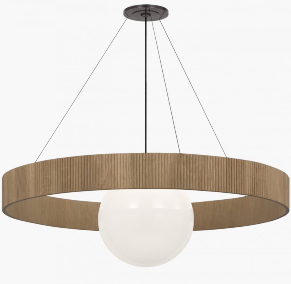Arena 53" Ring and Globe Chandelier