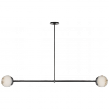 Visual Comfort & Co. Signature Collection KW 5604BZ-ALB - Melange 54" Linear Pendant