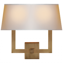 Visual Comfort & Co. Signature Collection SL 2820HAB-NP2 - Square Tube Double Sconce