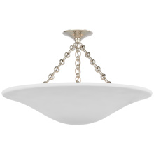 Visual Comfort & Co. Signature Collection ARN 4427PN-PW - Mollino 24" Semi-Flush Mount
