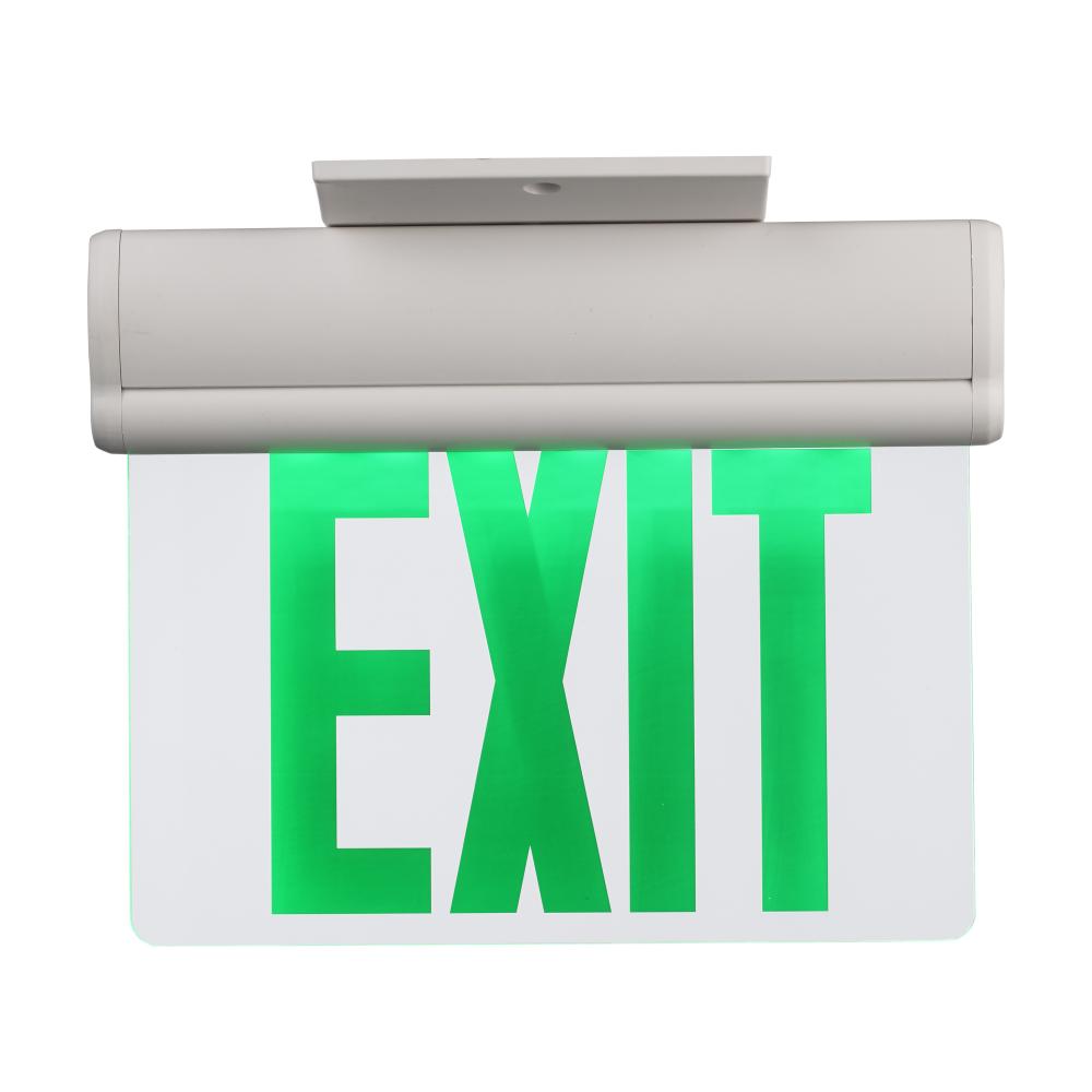 LED EXIT SIGN-CLEAR W/ GREEN L