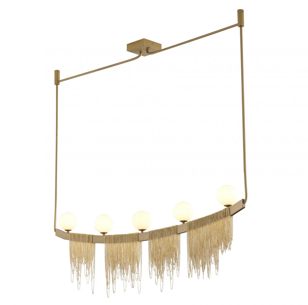 Chandelier Stainless Steel & Glass