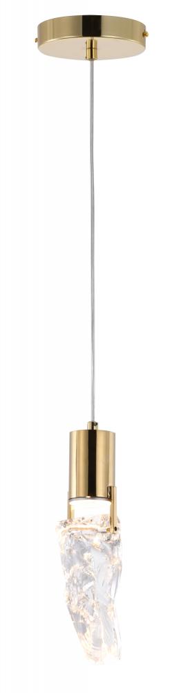 LED Pendant Metal & Crystal