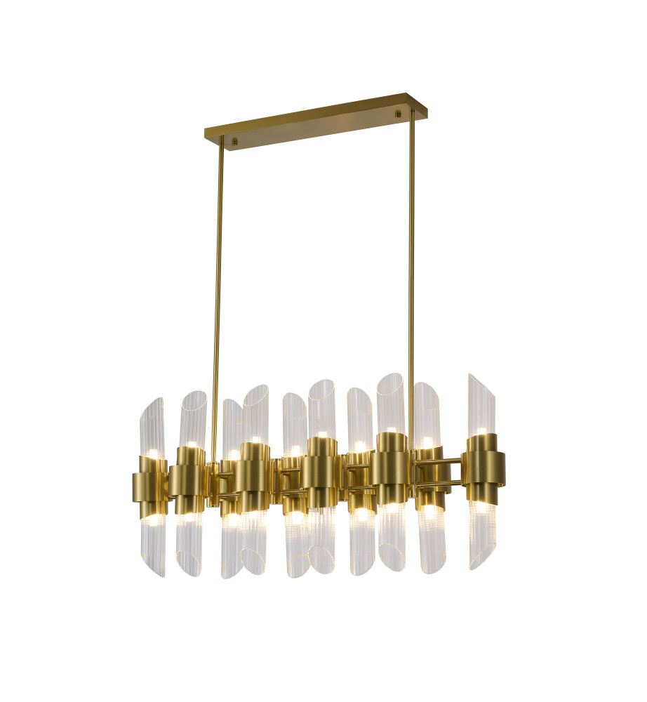 Satin Brass Chandelier