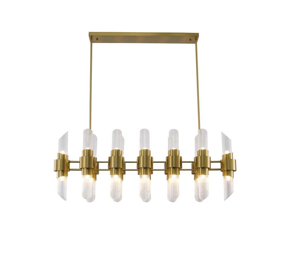 Satin Brass Chandelier