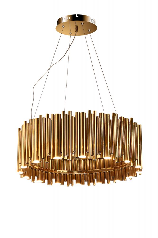 LED Chandelier Gold