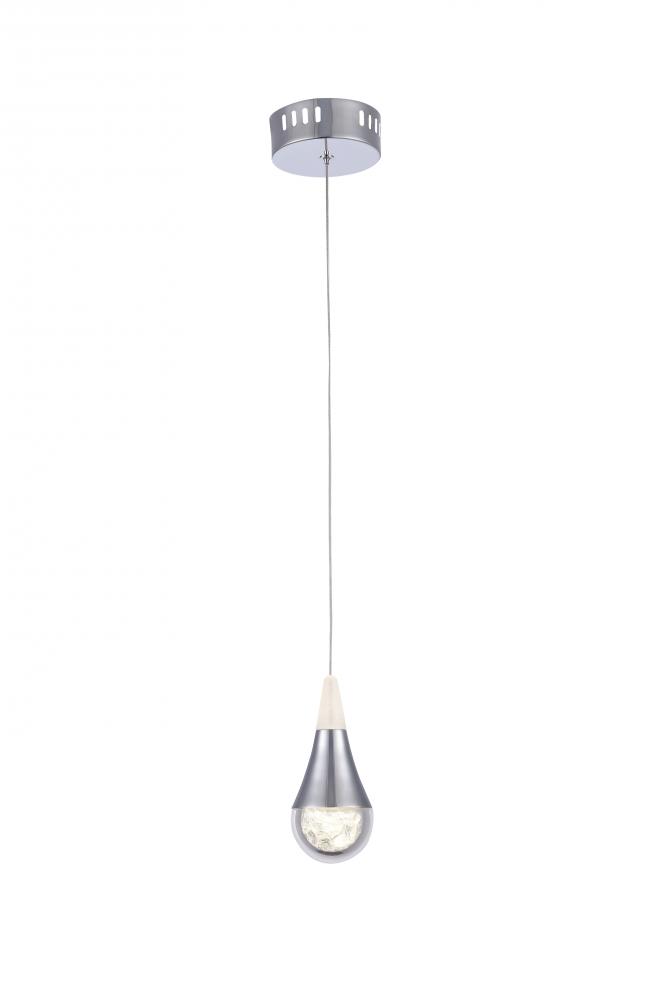 LED Single Pendant Lighting Chrome