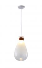 Bethel International DLS30P10W - Pendant Metal & Glass