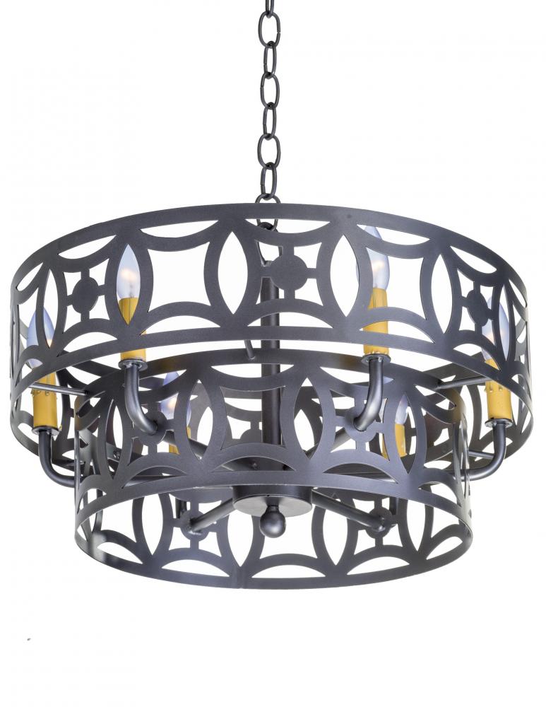 Domain 6-light Double Ring Chandelier