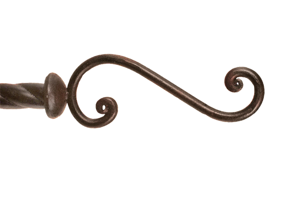 Scroll Curtain Rod Finial