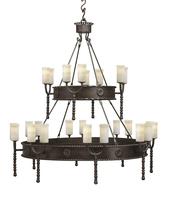 Santangelo Lighting & Design CH-MNTCT-2T-BRZ - Montecito 2-tier Chandelier - Standard Bronze Finish