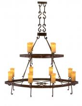 Santangelo Lighting & Design CH-CSTL-OV-2T - Castile 2 Tier Oval Chandelier
