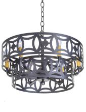Santangelo Lighting & Design CH-DMN-6L-DBLRNG - Domain 6-light Double Ring Chandelier