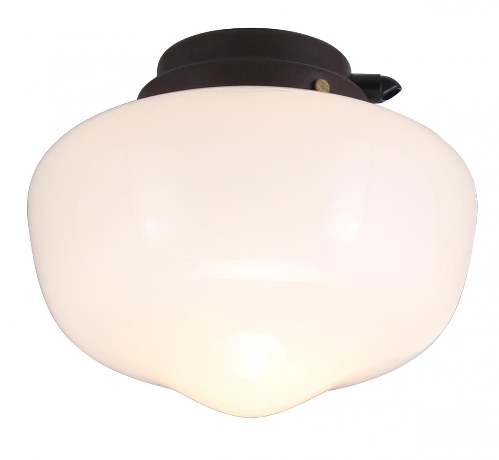 Outdoor Schoolhouse Light Kit – CFL – Opal Glass