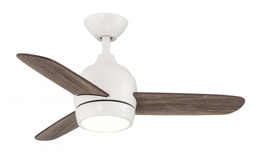 The Mini 36" Indoor/Outdoor CCT LED Ceiling Fan