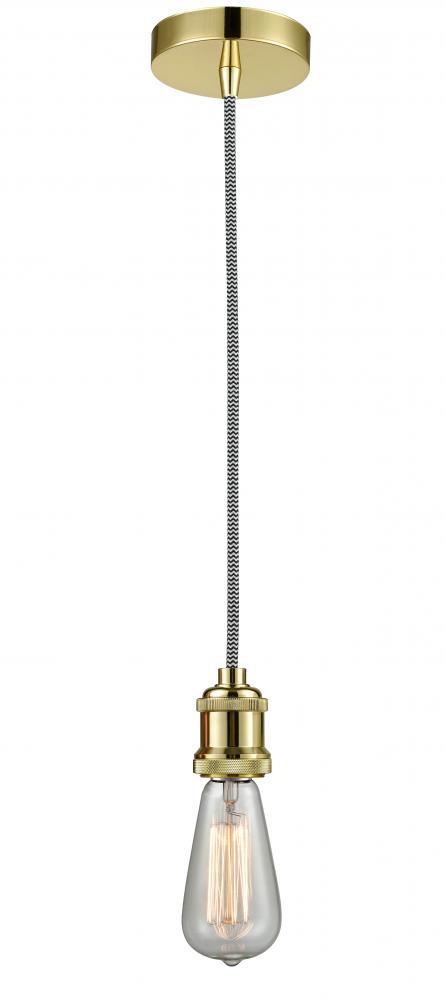 Edison - 1 Light - 2 inch - Gold - Cord hung - Mini Pendant