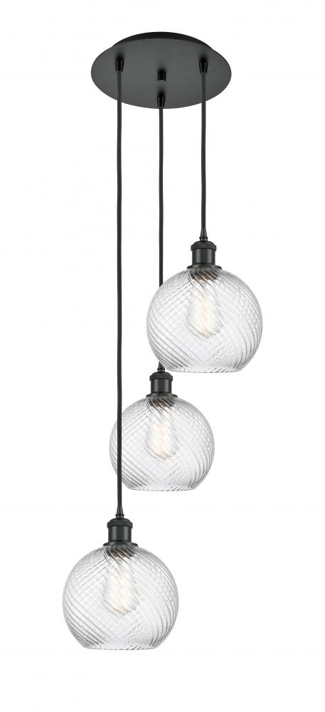 Athens Twisted Swirl 3 Light 18 inch Multi-Pendant