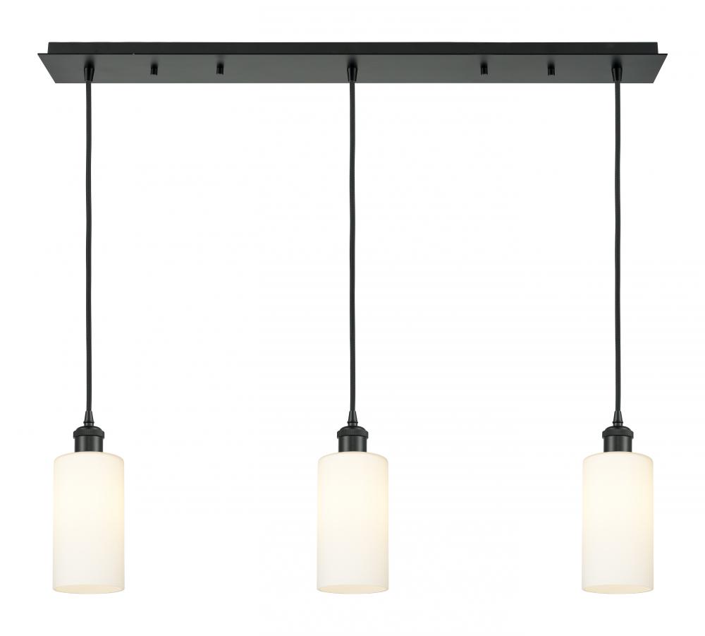Crown Point - 3 Light - 37 inch - Matte Black - Linear Pendant