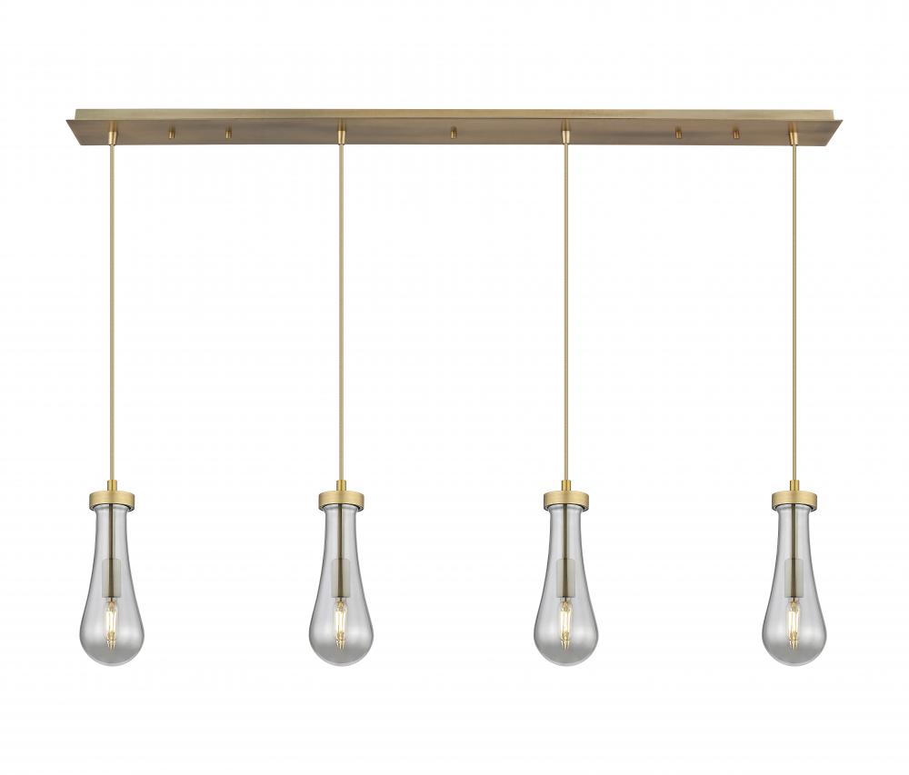 Owego - 4 Light - 49 inch - Brushed Brass - Linear Pendant