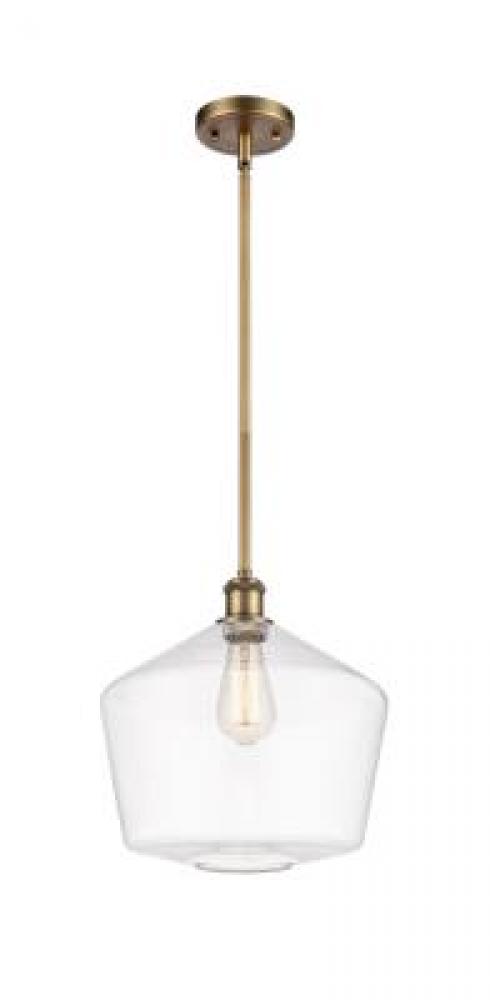 Cindyrella - 1 Light - 12 inch - Brushed Brass - Mini Pendant