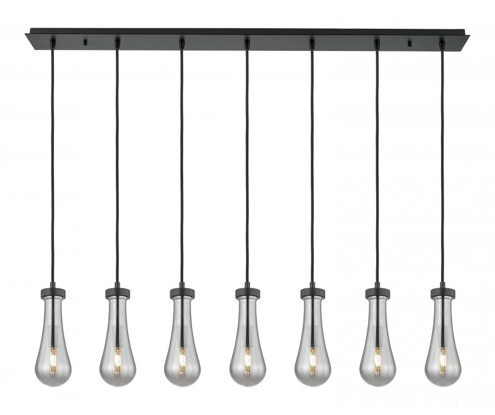 Owego - 7 Light - 49 inch - Matte Black - Linear Pendant