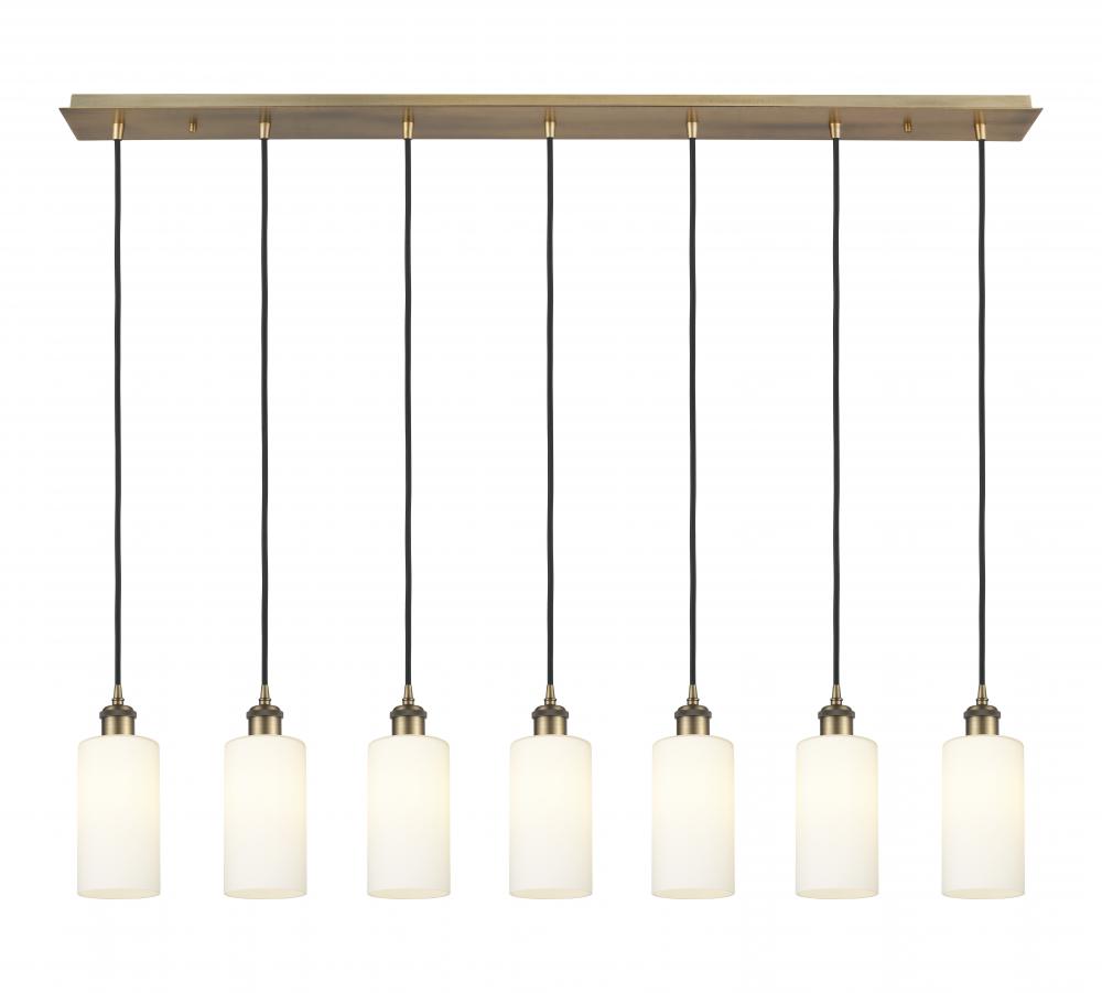 Crown Point - 7 Light - 49 inch - Brushed Brass - Linear Pendant