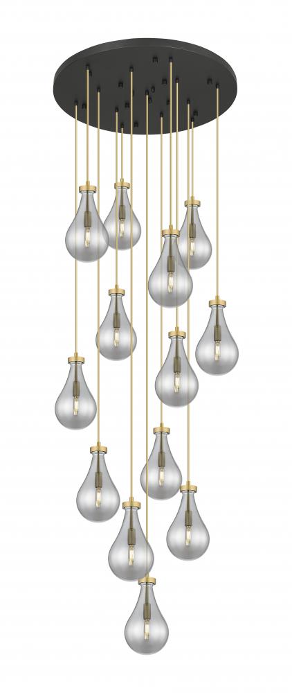 Owego - 13 Light - 32 inch - Brushed Brass - Multi Pendant