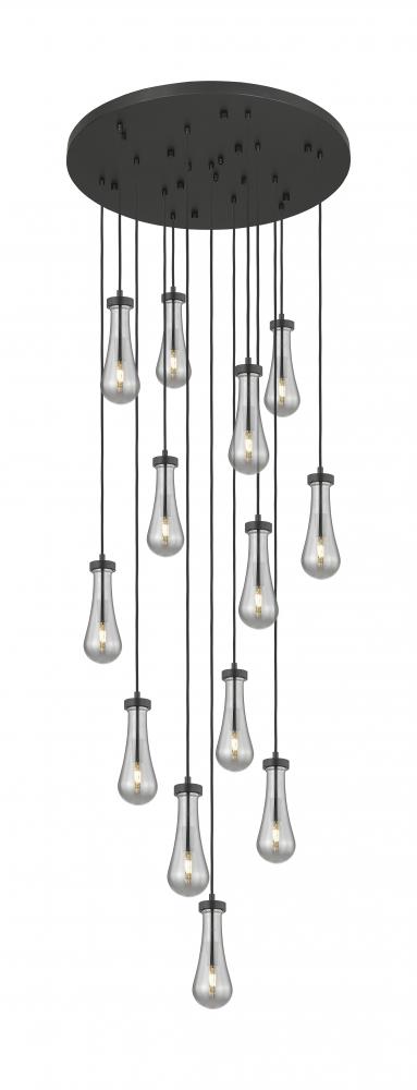 Owego - 13 Light - 32 inch - Matte Black - Multi Pendant
