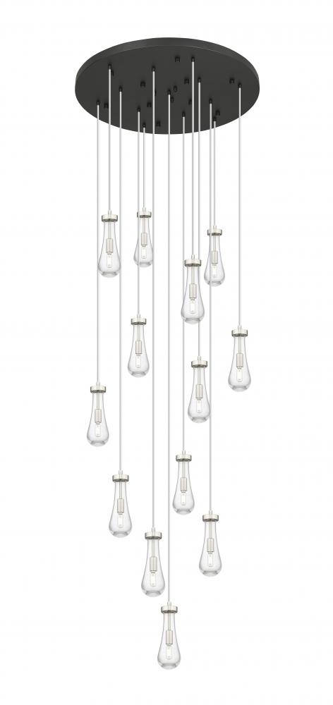 Owego - 13 Light - 32 inch - Brushed Satin Nickel - Multi Pendant