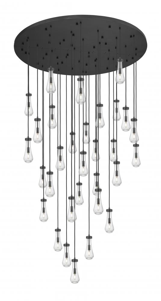 Owego - 31 Light - 60 inch - Brushed Matte Black - Multi Pendant