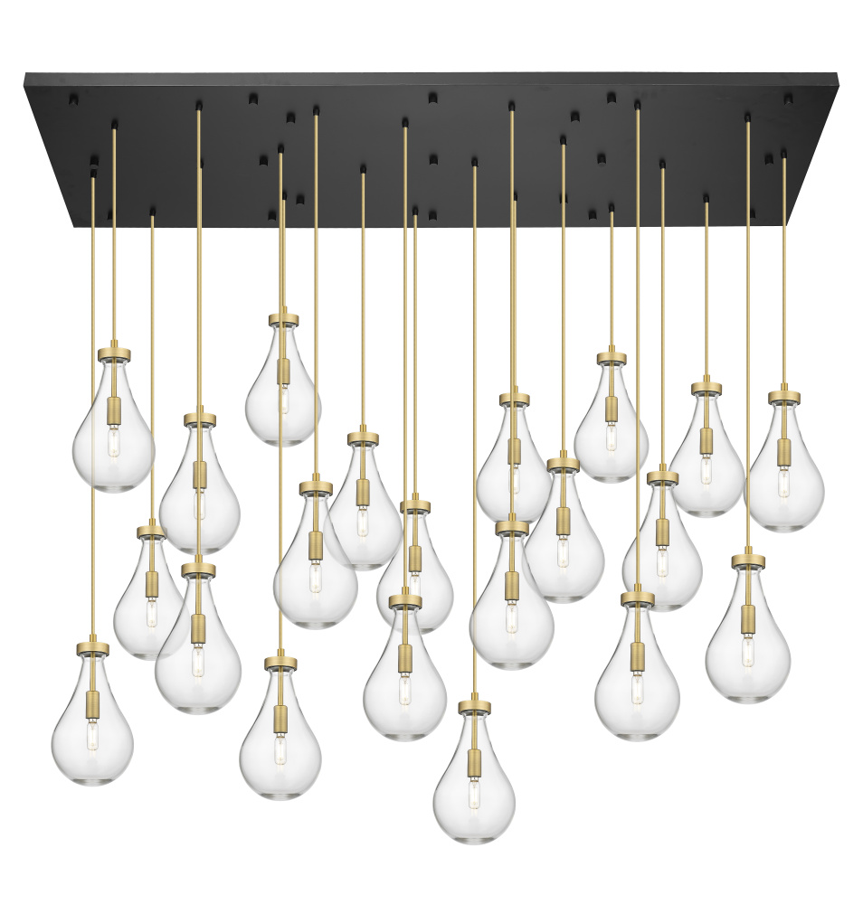 Owego - 21 Light - 71 inch - Brushed Brass - Multi Pendant