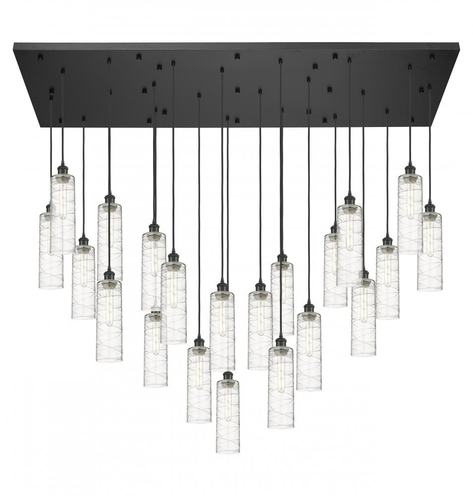 Crown Point - 21 Light - 71 inch - Matte Black - Multi Pendant