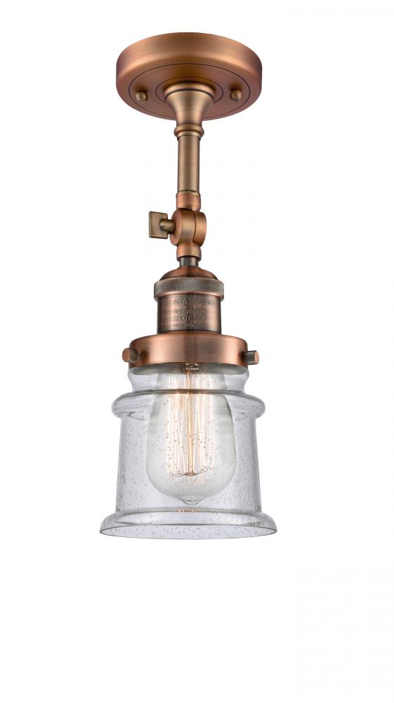 Canton - 1 Light - 5 inch - Antique Copper - Adjustable Semi-Flush Mount