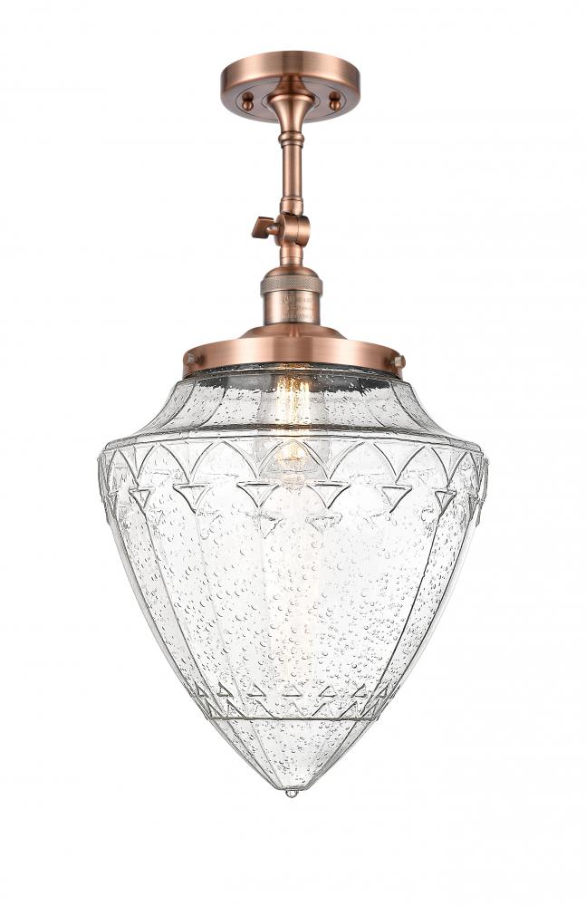 Beacon - 1 Light - 12 inch - Antique Copper - Adjustable Semi-Flush Mount