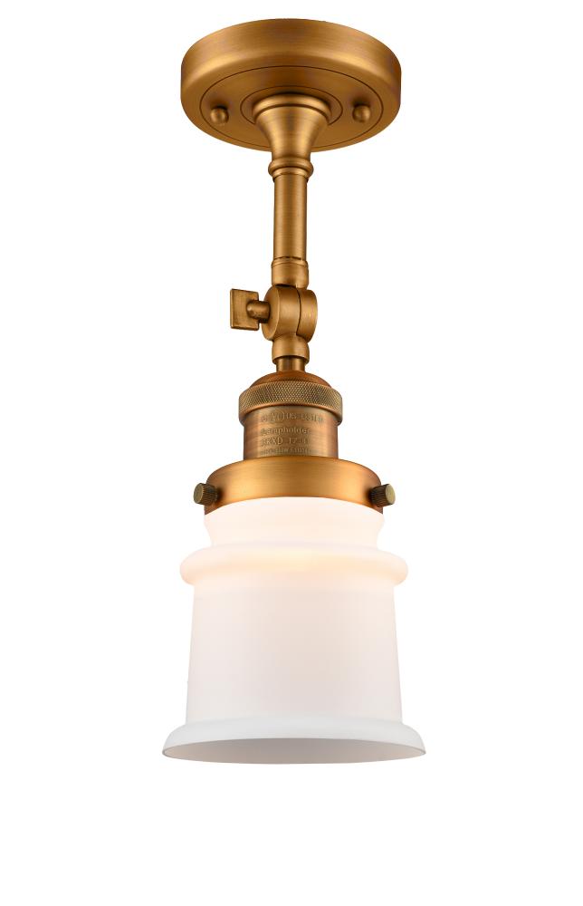 Canton - 1 Light - 5 inch - Brushed Brass - Adjustable Semi-Flush Mount