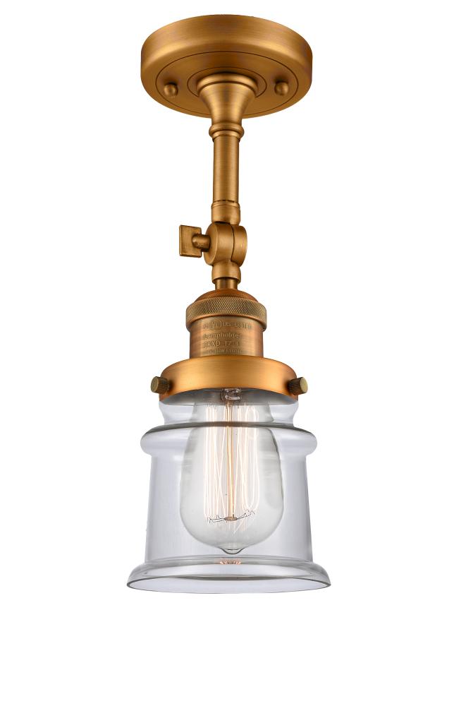 Canton - 1 Light - 5 inch - Brushed Brass - Adjustable Semi-Flush Mount
