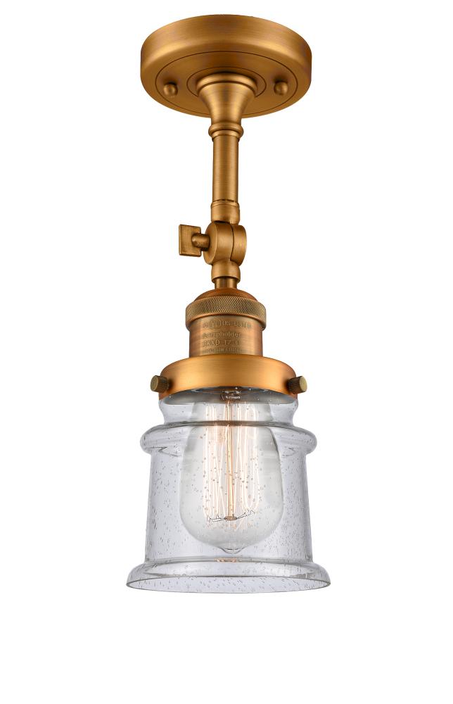 Canton - 1 Light - 5 inch - Brushed Brass - Adjustable Semi-Flush Mount