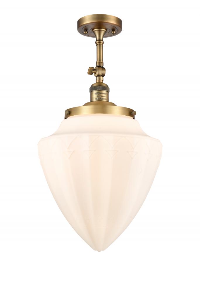 Beacon - 1 Light - 12 inch - Brushed Brass - Adjustable Semi-Flush Mount