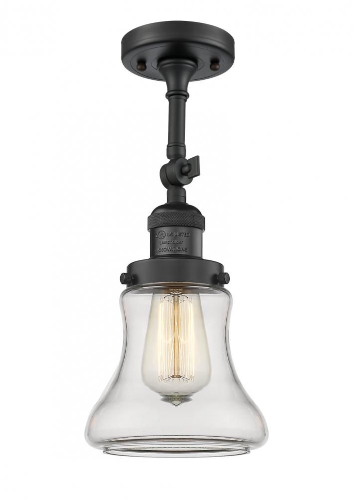 Bellmont - 1 Light - 6 inch - Matte Black - Adjustable Semi-Flush Mount