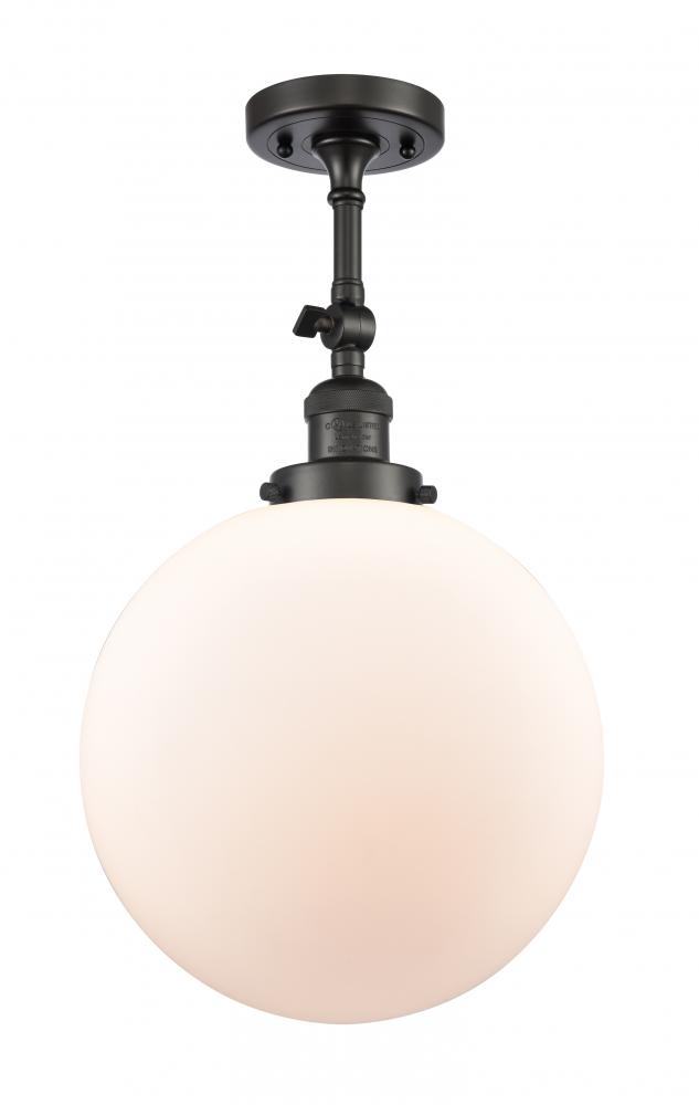 Beacon - 1 Light - 12 inch - Oil Rubbed Bronze - Adjustable Semi-Flush Mount