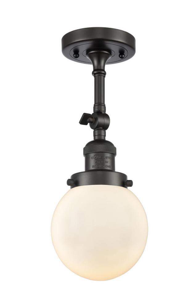 Beacon - 1 Light - 6 inch - Oil Rubbed Bronze - Adjustable Semi-Flush Mount
