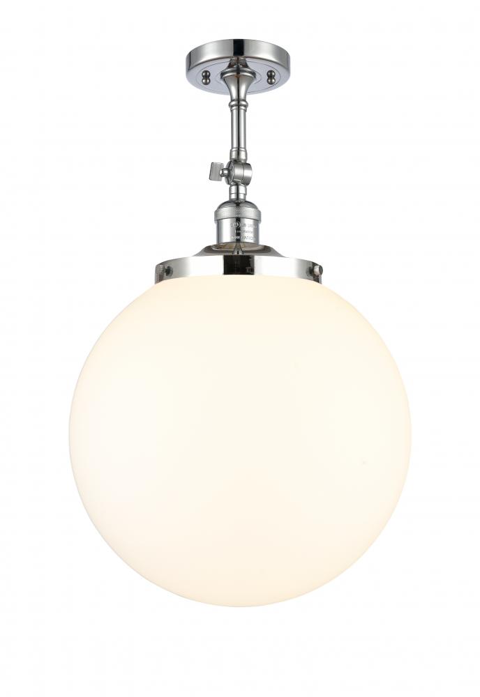 Beacon - 1 Light - 14 inch - Polished Chrome - Adjustable Semi-Flush Mount