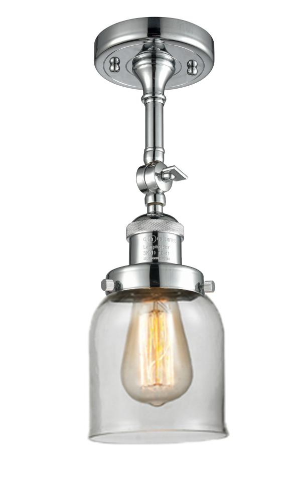 Bell - 1 Light - 5 inch - Polished Chrome - Adjustable Semi-Flush Mount