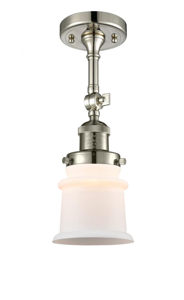 Canton - 1 Light - 5 inch - Polished Nickel - Adjustable Semi-Flush Mount