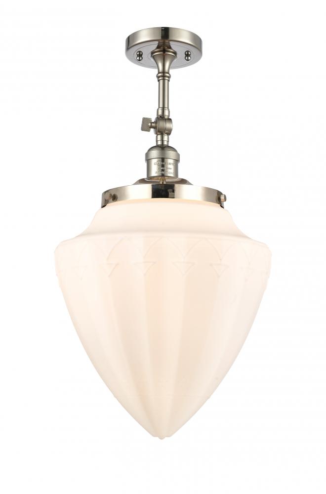 Beacon - 1 Light - 12 inch - Polished Nickel - Adjustable Semi-Flush Mount