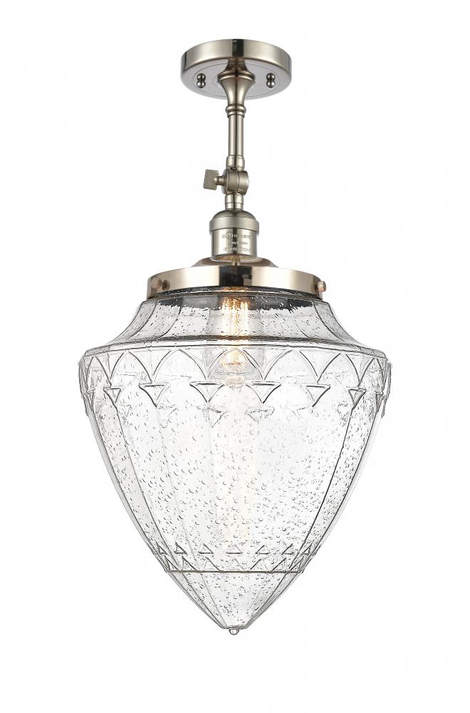 Beacon - 1 Light - 12 inch - Polished Nickel - Adjustable Semi-Flush Mount